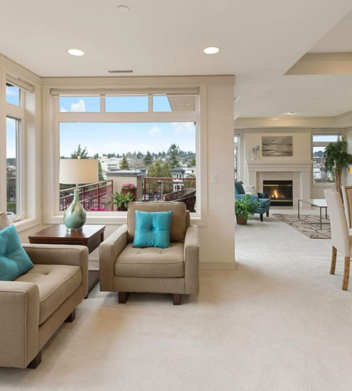 Frontansicht haus Daemmerung