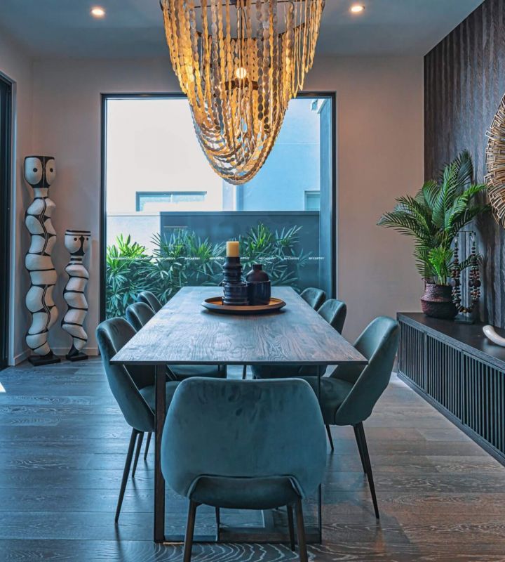 Hauseingang bei Daemmerung