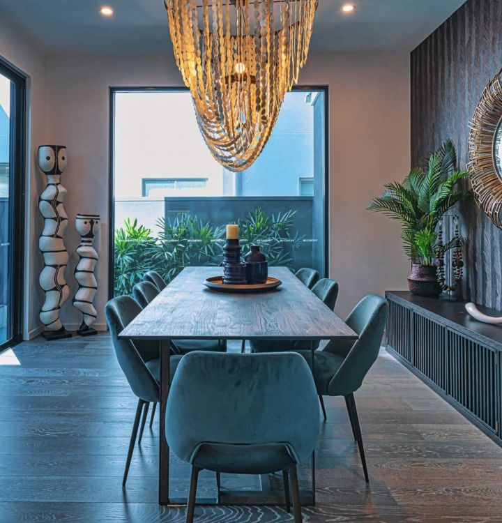 Hauseingang bei Daemmerung