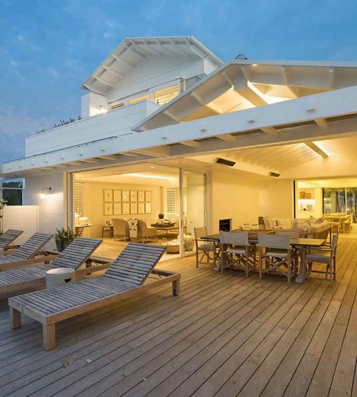 Frontansicht haus Daemmerung