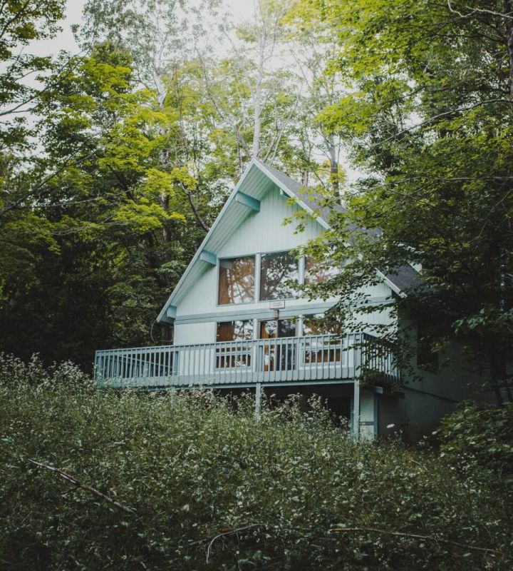 Frontansicht haus Daemmerung